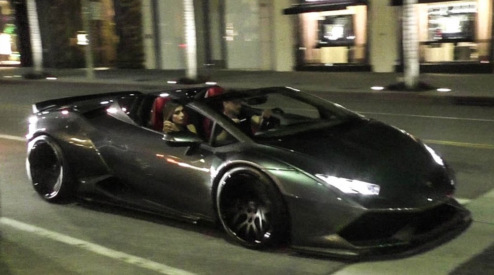 Liberty Walk Lamborghini Huracan Spyder LA at Liberty Walk Lamborghini Huracan Spyder Filmed in L.A.