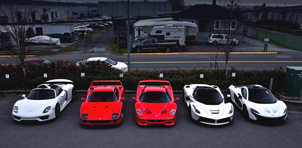SR Auto Hyper Lineup 0 at Gallery: 918, LaFerrari and P1, Plus F40 and F50!