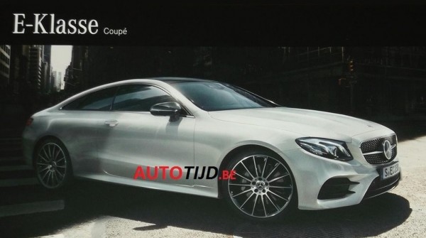 2018 Mercedes E Class Coupe Leak 0 600x335 at 2018 Mercedes E Class Coupe Teased and Leaked