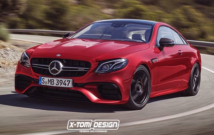 Mercedes AMG E63 Coupe render at Mercedes AMG E63 Coupe Emerges in Rendering Form