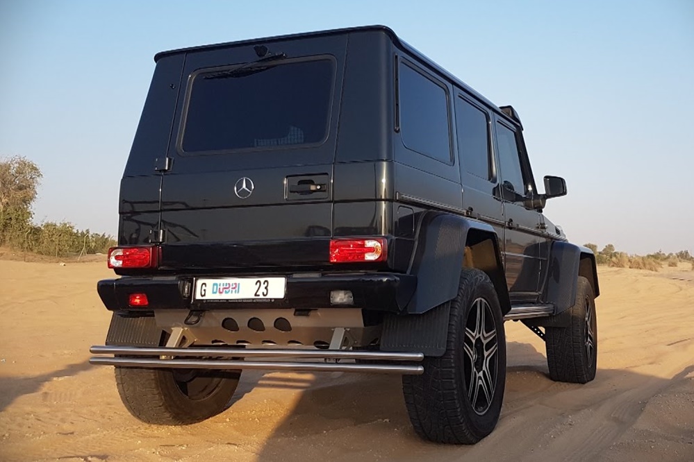 Mercedes G500 4x4 Desert Dubai at Watch Mercedes G500 4x4² Play in Dubai’s Deserts