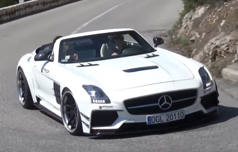 Prior Design Mercedes SLS video at Prior Design Mercedes SLS Filmed in Action