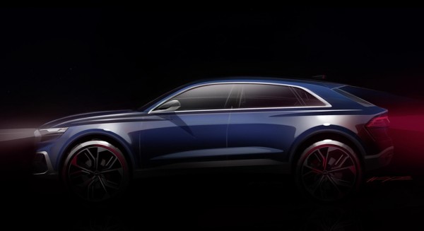 audi q8 concept 1 600x327 at Audi Q8 Concept Teased for Detroit Debut