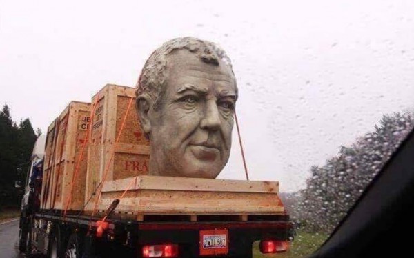 clarkson bust 600x374 at WTF? Somebody’s Made a Bust of Jeremy Clarkson!