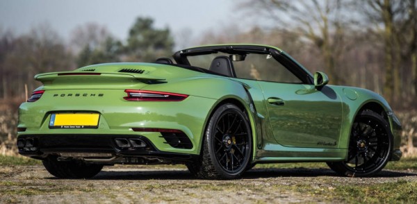 Olive Green Porsche 991 Turbo S 0 600x294 at Sight to Behold: Olive Green Porsche 991 Turbo S Cab Mk II