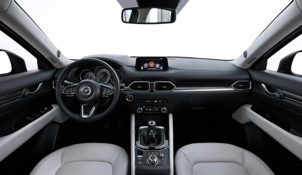 CX 5 Geneva Interior white 1 600x349 at 2017 Mazda CX 5 UK Pricing Confirmed