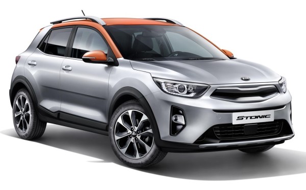 01 Stonic 3 4 Front plain 600x372 at 2018 Kia Stonic Goes Official