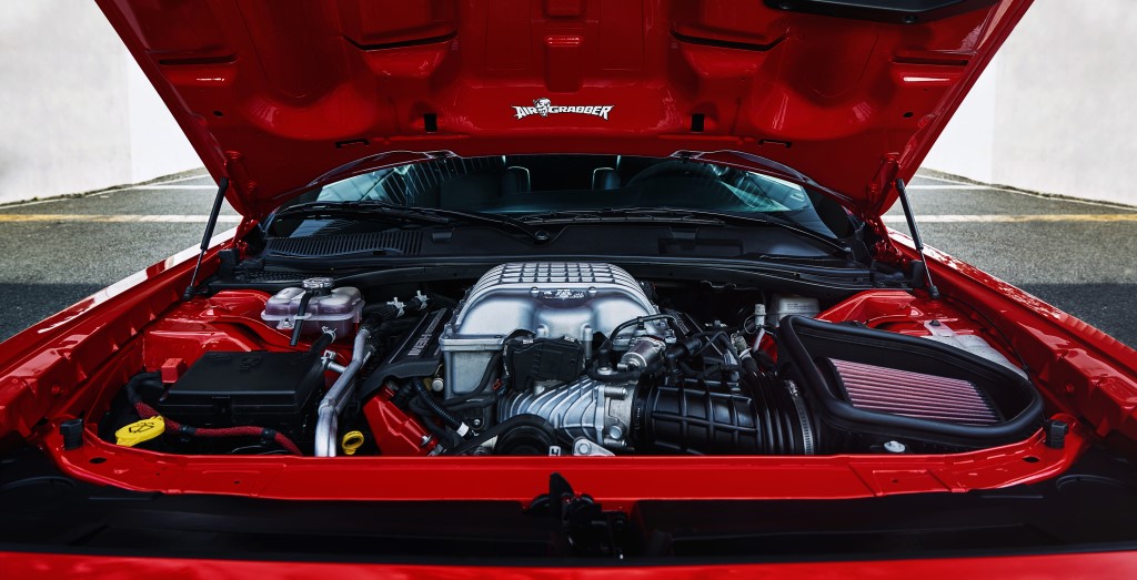 demon v8 engine at Dodge Challenger SRT Demon Powertrain Highlights