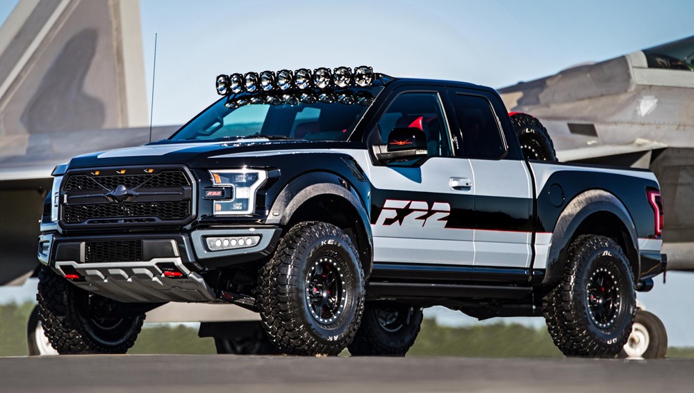 Ford F 150 Raptor F 22 at F 22 Fighter Jet Inspired Ford F 150 Raptor for AirVenture Oshkosh