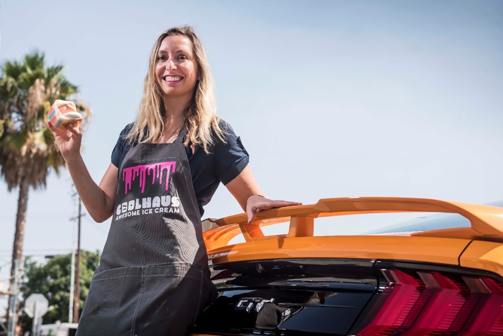 Mustang Inspired Orange Fury Ice Cream 1 at 2018 Ford Mustang Inspires New Coolhaus Ice Cream!
