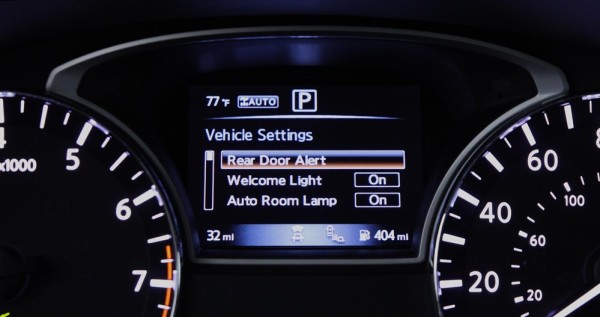 2018 Pathfinder Rear Door Alert 2 600x317 at Nissan Rear Door Alert Technology