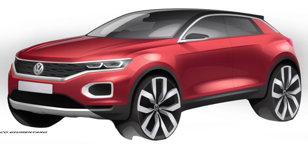 T Roc concept sketch 2 600x282 at 2018 Volkswagen T Roc Compact SUV Preview
