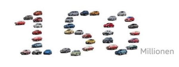 VW 150million 600x225 at Golf GTE Becomes 150 Millionth VW Produced at Wolfsburg Plant