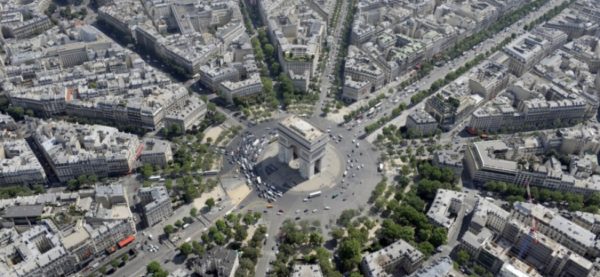 Place Charles de Gaulle 600x277 at 9 Fascinating Road Junctions Across the World