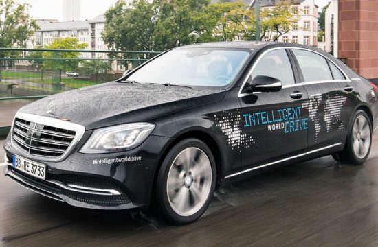 Intelligent World Drive Mercedes 1 550x360 at Autonomous Mercedes S Class Goes on Intelligent World Drive Tour