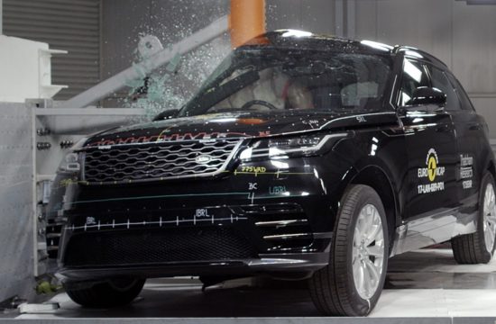 velar crash test 550x360 at Range Rover Velar Earns 5 Star Safety Rating from EuroNCAP