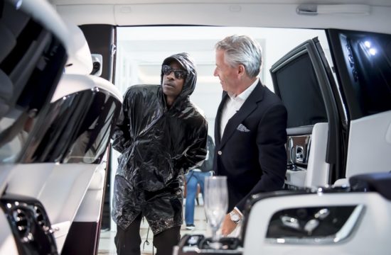 skepta rols royce studio 1 550x360 at Rapper Turns the New Rolls Royce Phantom Into Recording Studio