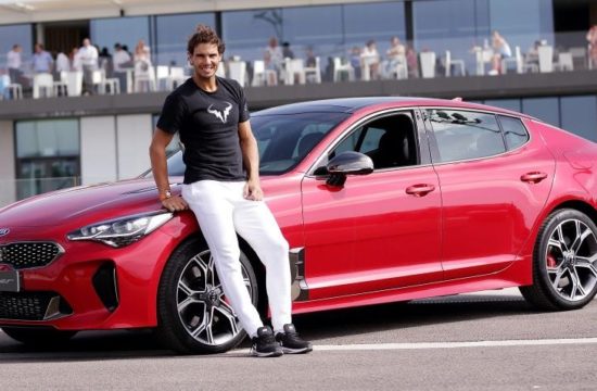 Rafa Nadal Stinger 2 550x360 at Tennis Star Raphael Nadal Gets a Kick Out of Kia Stinger