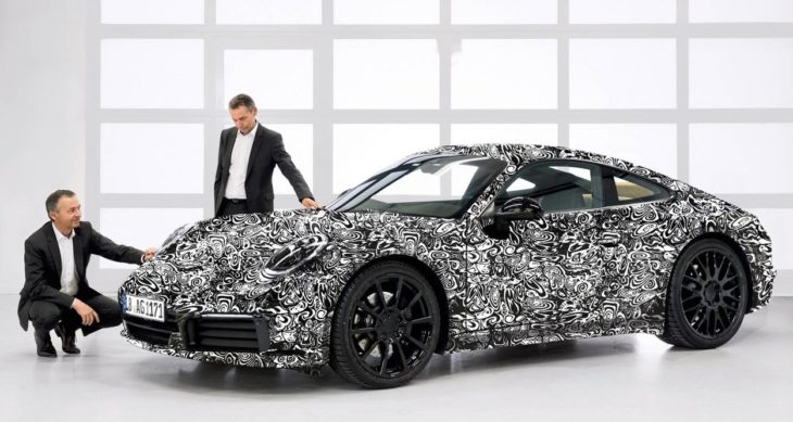 2019 Porsche 911 type 1 730x389 at 2019 Porsche 911 (992) Teased for the First Time