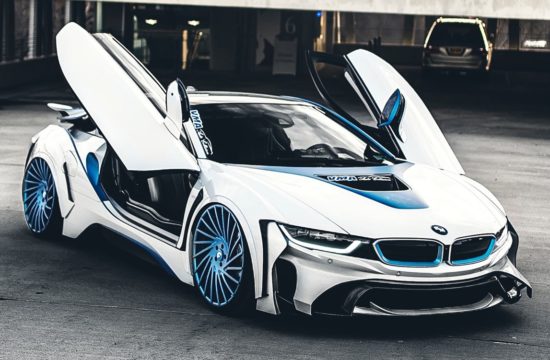 BMW i8 Dark Knight on Forgiato Wheels 1 550x360 at BMW i8 Dark Knight on Forgiato Wheels