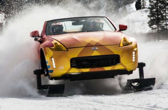 Nissan 370Zki Chicago Auto Show 2018   Photo 01 550x360 at Nissan 370Zki   Car and Snowmobile Merged Into One