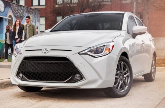 2019 Toyota Yaris Sedan 1 550x360 at 2019 Toyota Yaris Sedan Unveiled with 40 mpg Rating