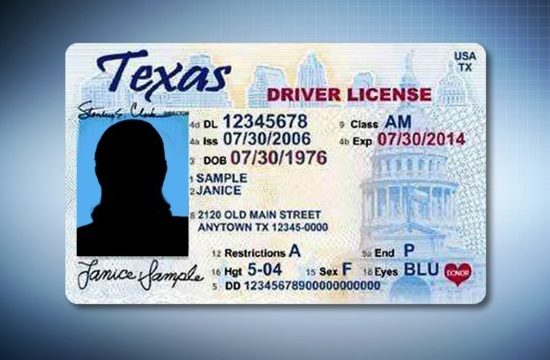 Generic Texas Drivers License 550x360 at Getting Mobile in Texas: Adult Drivers Ed is No Laughing Matter
