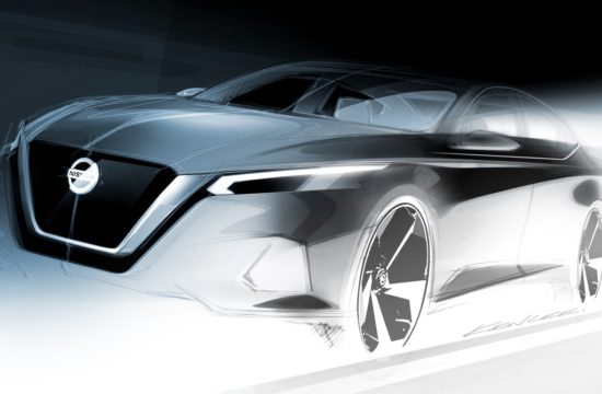 Nissan Altima design sketch 550x360 at 2019 Nissan Altima Previewed Ahead of New York Debut