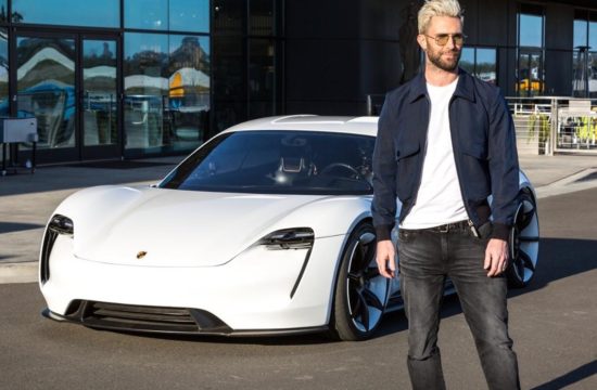 Adam Levine Porsche Mission E 0 550x360 at Maroon 5s Adam Levine Samples Porsche Mission E