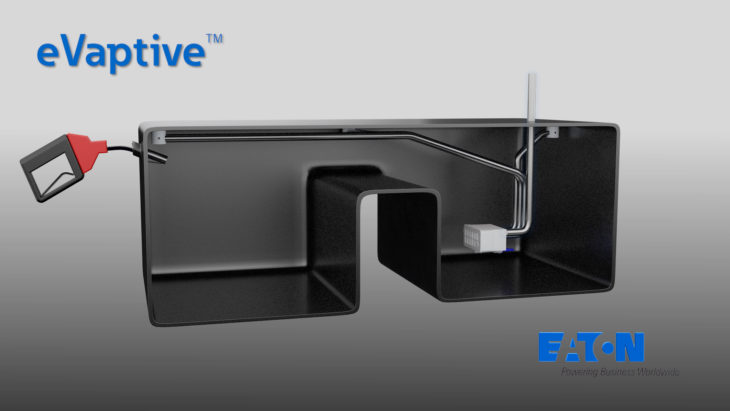 eVaptive TANK Still Screencap BG 022717 310pm Labeled 730x411 at Eaton eVaptive™ is one size fits all solution for electronic fuel tank venting