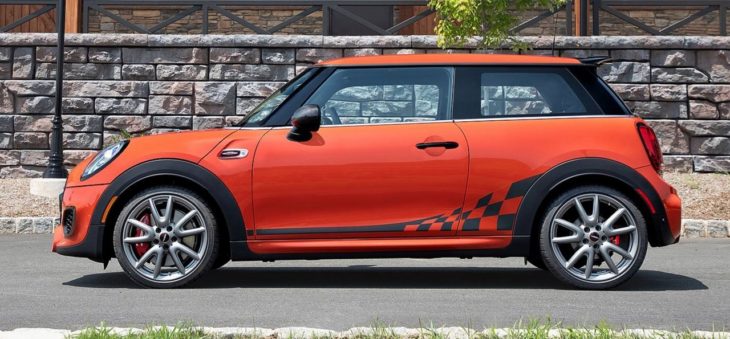 Mini Cooper Bayswater Stripes Front and Back Decal// Sticker