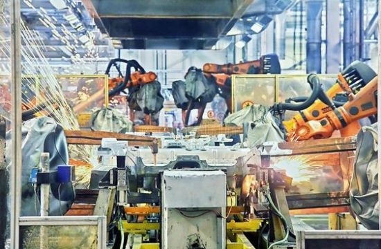 automotive factory 2 550x360 at Top Robotic Applications in the Automobile Manufacturing Industry