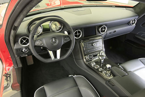 mercedes sls design 3 at 2010 Mercedes SLS AMG interior design