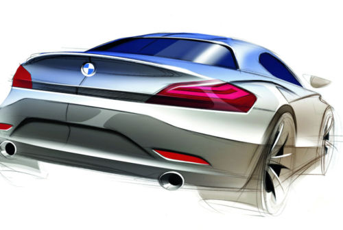 BMW Z4 Sketch1 at 2010 BMW Z4 wins IDEA design award