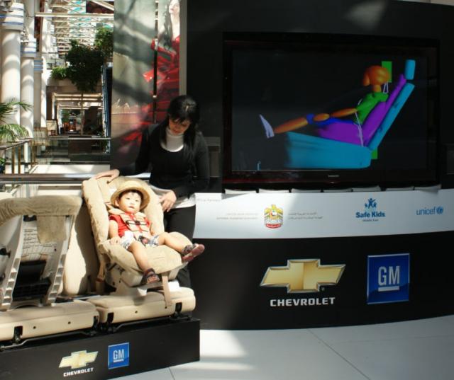 chevrolet child passenger safety1 at   Chevrolet Spreads The Word About Child Passenger Safety At the new Dubai Mall 