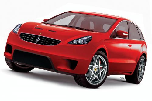 ferrari suv artist renderings 1 at Is this Ferrari SUV?