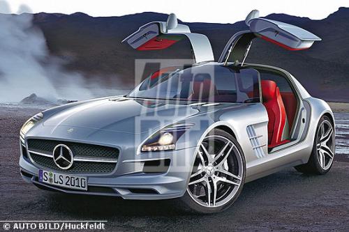 sls rendering 5jpg at Mercedes SLS Gullwing renderings & technical data