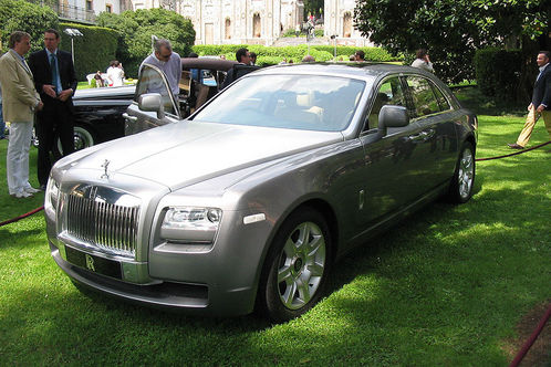 rolls royce ghost 1 at First live pictures of Rolls Royce Ghost
