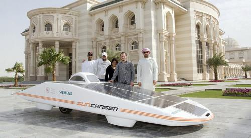 siemens sunchaser 1 at Students from UAE built solar car