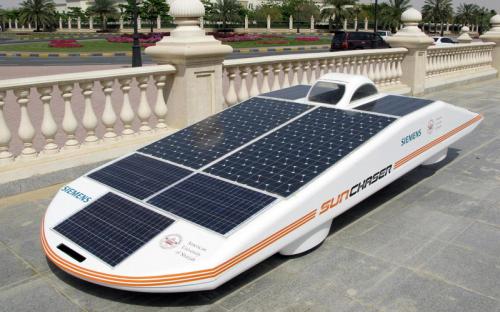 siemens sunchaser 2 at Students from UAE built solar car