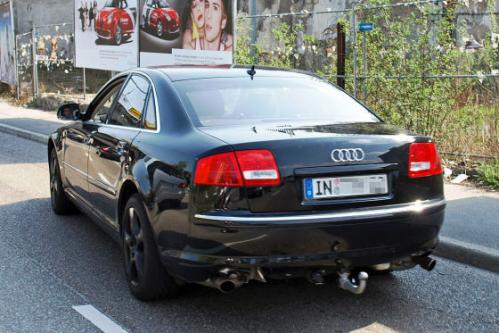 2010 audi a8 spy 3 at Spyshots: New Audi A8 scooped inside and out