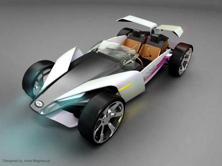 iman ibite 4 lg at Irans car design exhibition   From Dream To Reality