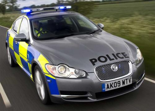 jaguar xf police car at Jaguar XF diesel in Police uniform!